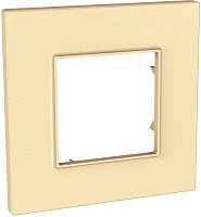 Рамка горизонтальная Schneider Electric Unica Quadro 1-м. карамель